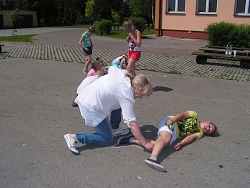Rysunki na asfalcie